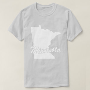 Estado Da Camiseta Em Forma De Minnesota