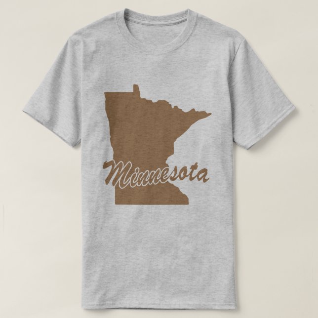 Estado Da Camiseta Em Forma De Minnesota (Frente do Design)