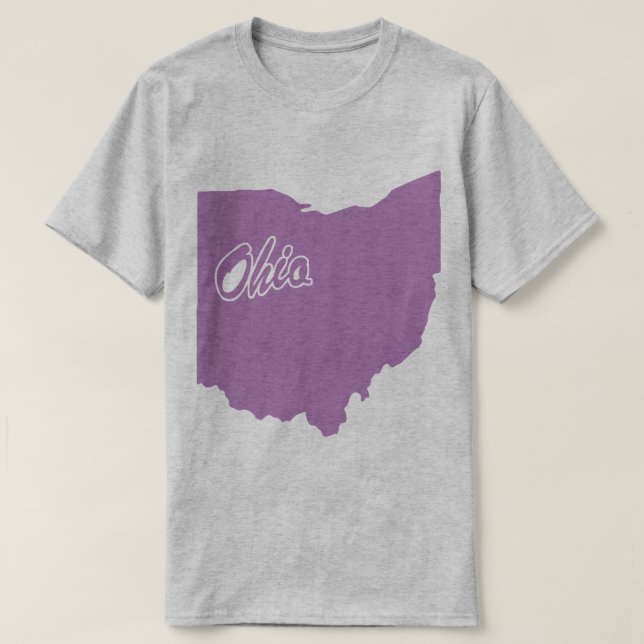 Estado Da Camiseta Em Forma De Ohio (Frente do Design)