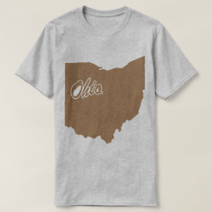 Estado Da Camiseta Em Forma De Ohio