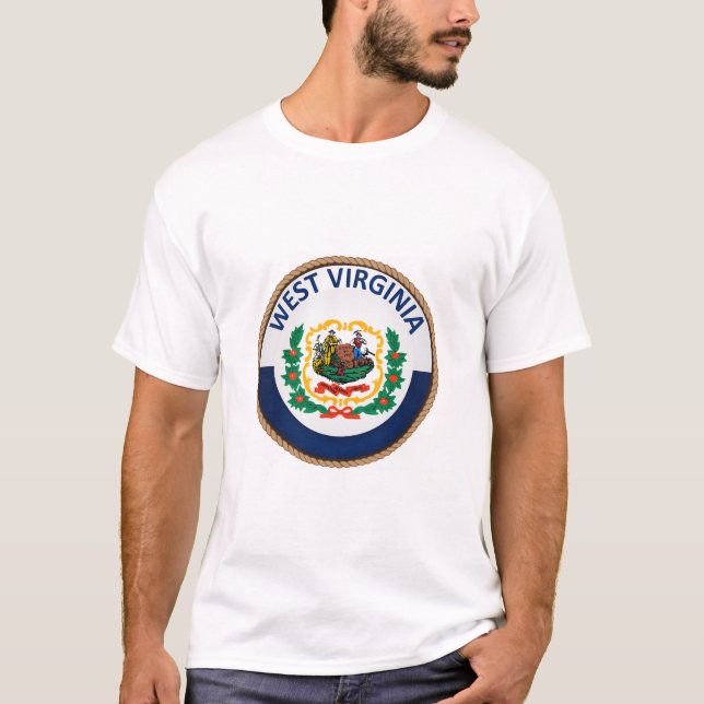 Estado da Virgínia Ocidental Selo T-Shirt (Frente)