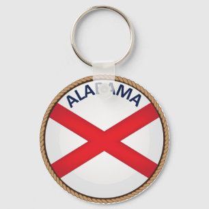 Estado de chaveiro do selo da bandeira de Alabama