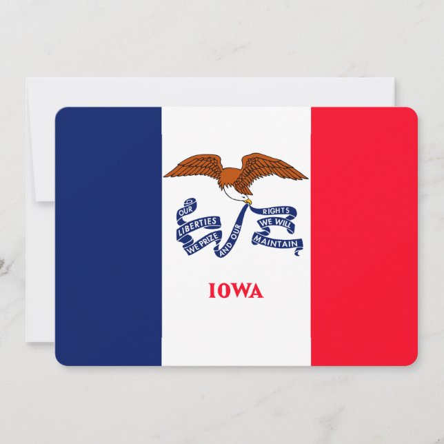 Estado de Iowa Flag Design (Frente)