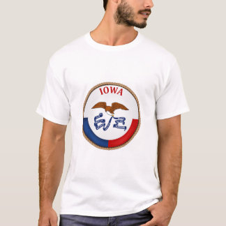 Estado de Iowa Flag Seal T-Shirt