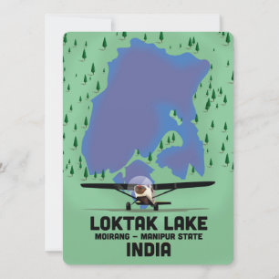 Estado de Loktak Lake Manipur, mapa da Índia