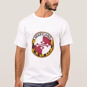 Estado de Maryland Bandeira Selo T-Shirt