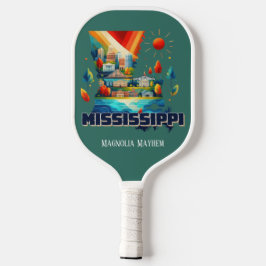 Estado de Mississippi do Mapa de Viagem Retro