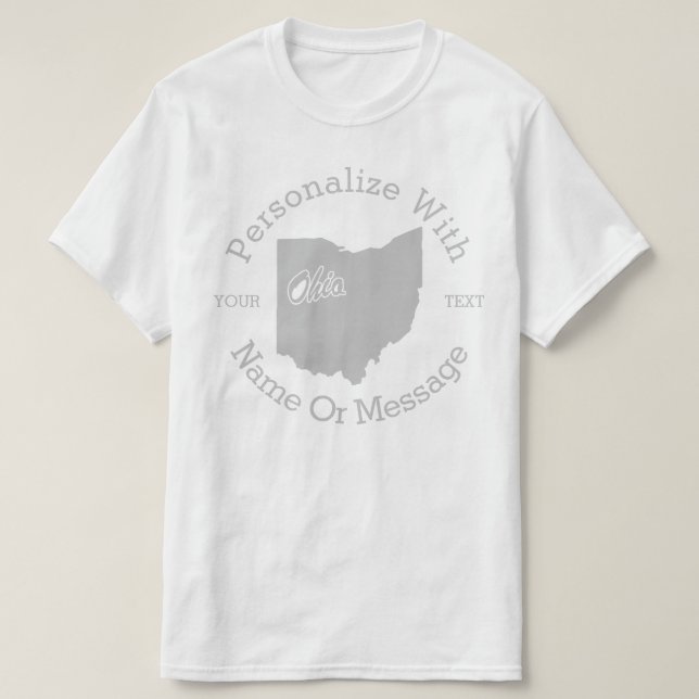 Estado De Ohio - T-shirt PERSONALIZADA (Frente do Design)