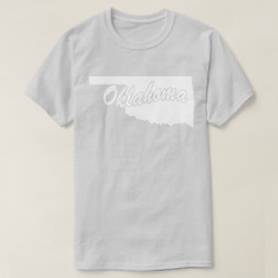 Estado De Oklahoma Shape T-shirt