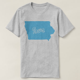 Estado de t-shirt da forma de Iowa