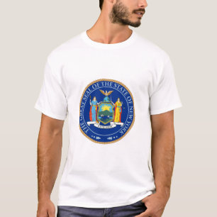 Estado de t-shirt do selo da bandeira de New York