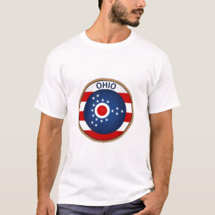 Estado de t-shirt do selo da bandeira de Ohio