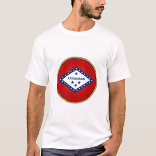 Estado do Arkansas Flag Seal T-Shirt