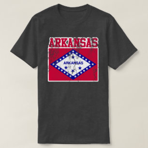 Estado do Arkansas Flag T-Shirt