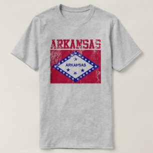 Estado do Arkansas Flag T-Shirt