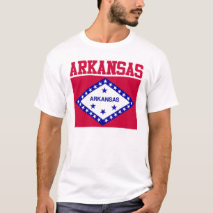 Estado do Arkansas Flag T-Shirt