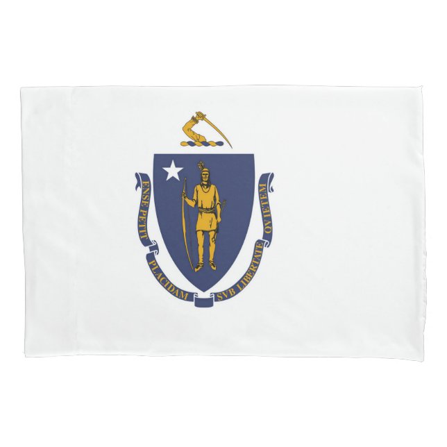 Estado do Massachusetts Flag Impressão Patriotc (Frente)