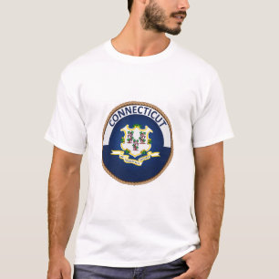 Estado do selo do pavilhão de Connecticut T-Shirt