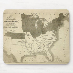 Estados sulistas Mousepad 1861