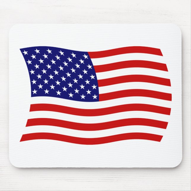 Estados Unidos da América Flag Mousepad (Frente)