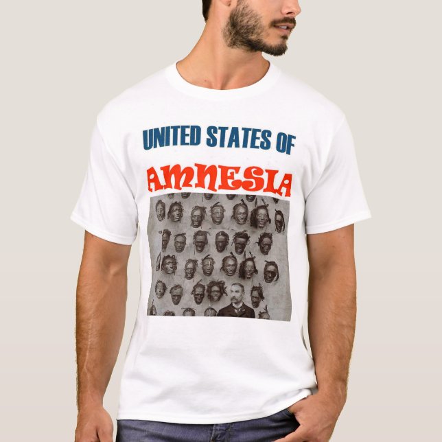 ESTADOS UNIDOS DA AMNESIA Camiseta Básica Masculin (Frente)