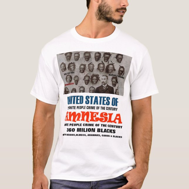 ESTADOS UNIDOS DA AMNÉSIA W T-Shirt Básico (Frente)