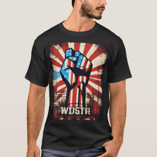 🇺 🇸 Estados Unidos Forte Camiseta - Negrito, Pat