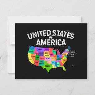 Estados Unidos Mapeie T-shirt para o presente de v