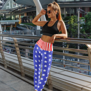 Estados Unidos Stars and Stripes Leggings