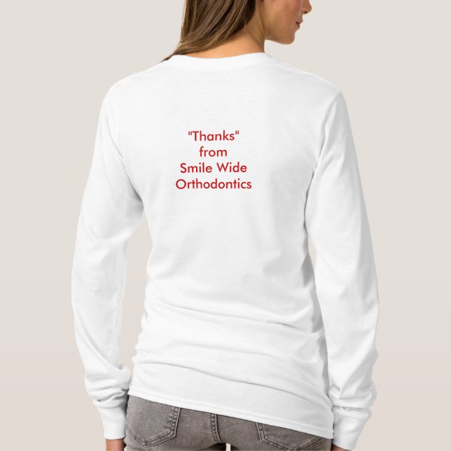 Estalado dentro para dizer o t-shirt dos obrigados (Verso)