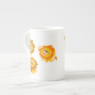 "Estamos Aqui!!" Caneca de Porcelana Leões de Cart