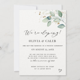 Estamos Elopando o Anúncio de Casamento Eucalyptus