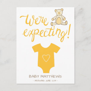 Estamos Esperando Anúncio de Bebê Urso