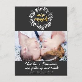 ESTAMOS FICADOS Anúncio de Casamento Cartão Postal