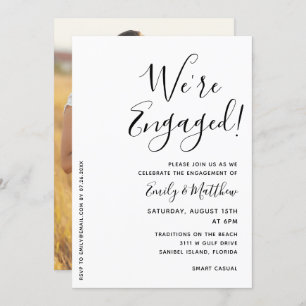 Estamos na Festa de noivado de fotos personalizada