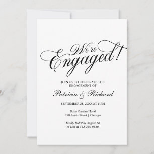 Estamos no Convite para Festas de noivado