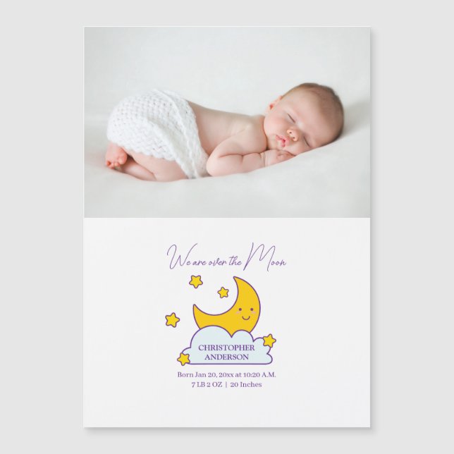 Estamos Sobre O Anúncio De Nascimento Da Foto Da L (Frente)