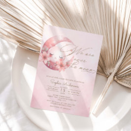 Estamos Sobre O Convite À Chá de fraldas Da Moon G