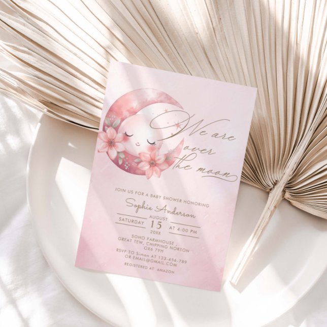 Estamos Sobre O Convite À Chá de fraldas Da Moon G (Criador carregado)