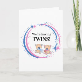 Estamos tendo um anúncio de nascimento de gêmeos e