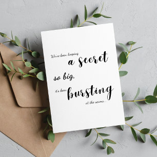 Estamos Tendo Um Cartão De Bebê