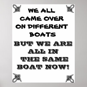 ESTAMOS TODOS NO MESMO BARCO POSTER