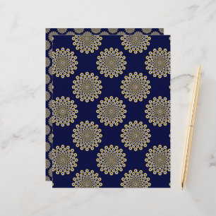 Estamos Vendo Você Marinho E Bolinhas Douradas