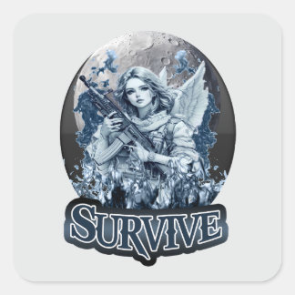 Estampa Anjo – Cyberpunk Guardian Angel - Adesivo