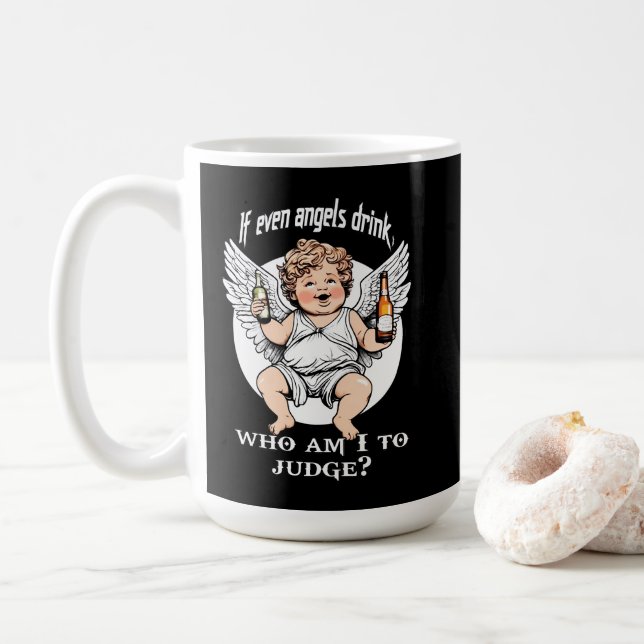 Estampa Anjo - Funny Guardian Angel – Caneca (Com Donut)