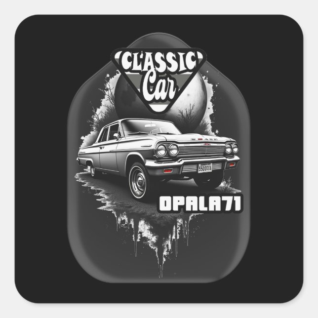 Estampa Carro - Classic Car Opala 71 - Adesivo (Frente)