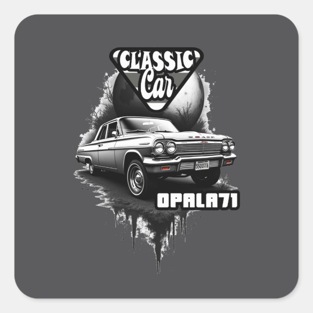 Estampa Carro - Classic Car Opala 71 - Adesivo (Frente)