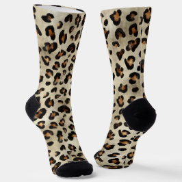 Estampa de Animal Leopardo Guepardo Bege Marrom