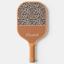 Estampa de leopardo marrom na moda com nome estilo