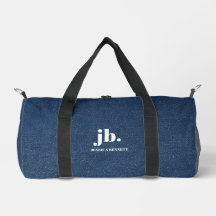 Estampa de textura de jeans de ganga Monogram Mode